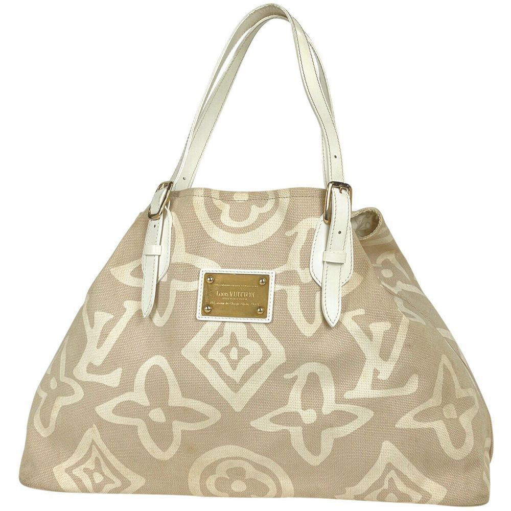 Louis Vuitton LV Thai Sienne GM Shoulder Hand Bag Cruise Line Canvas